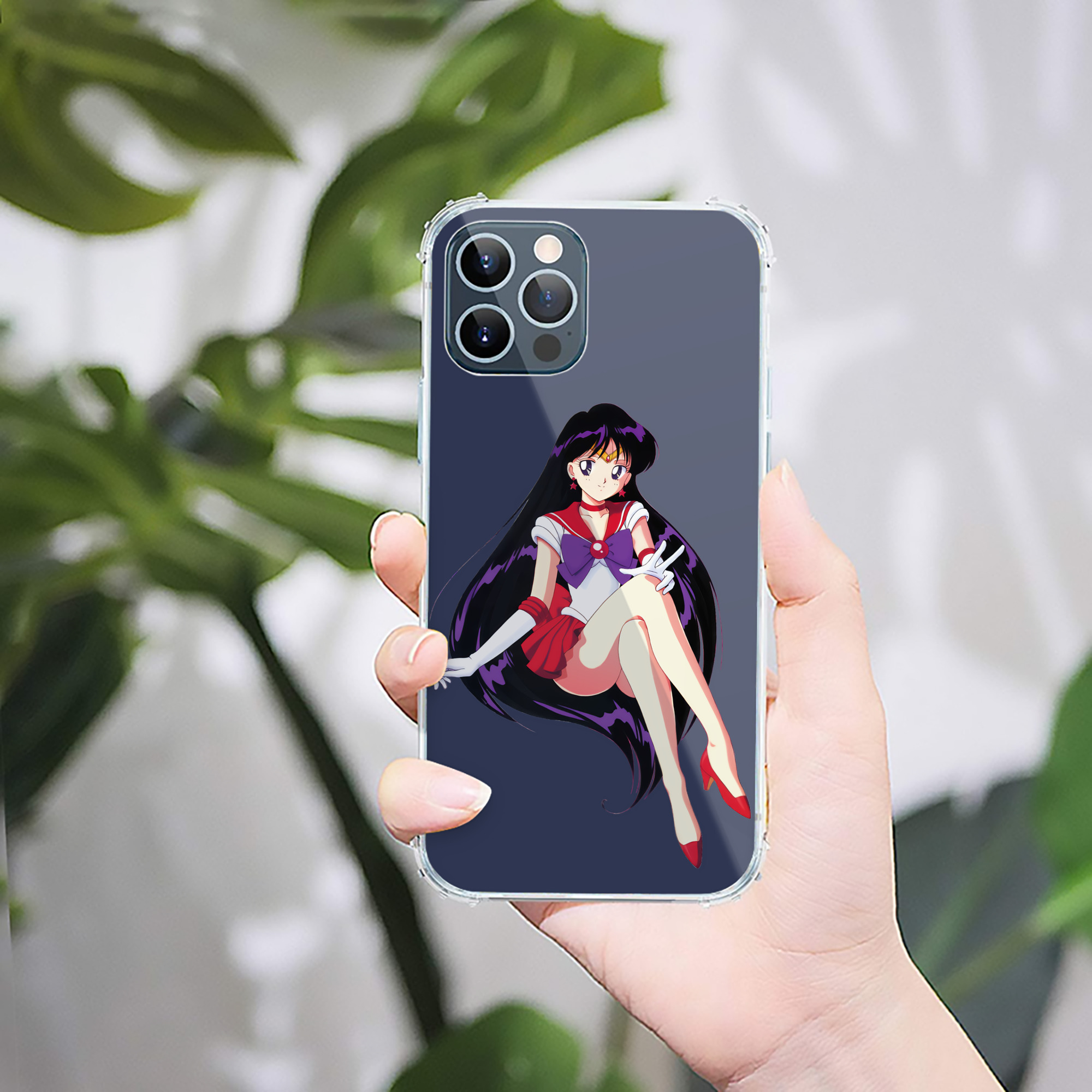 （画像用） 美少女戦士セーラームーン 火野レイ ひの レイ Sailor Moon Hino Rei （セーラーマーズ,Sailor Mars） 【iPhone 12シリーズ対応】透明スマホケース（クリアソフトケース）